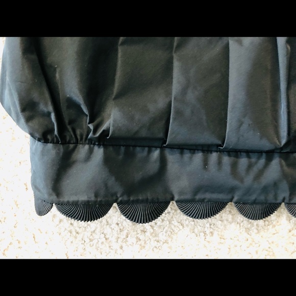 BCBGMaxAzria Pleated Taffeta Tube Top Dress Sz 12 Beaded party - Picture 11 of 16